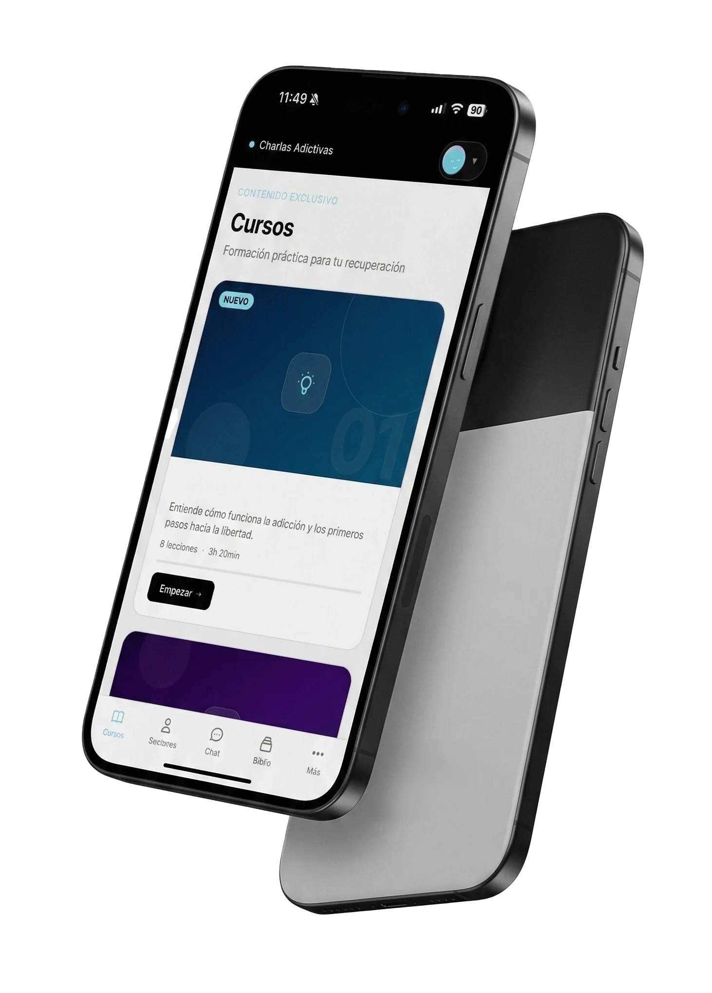 App Charlas Adictivas — cursos y comunidad